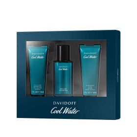 Coolwater 3 Pcs Set For Men: 1.3 Eau De Toilette Spray + 1.6 Shower Gel + 1.6 After Shave Balm