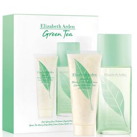 Green Tea 2 Pcs Set For Women: 3.3 Eau De Parfum Spray + 3.3 Honey Drops Body Cream