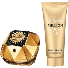 Paco Rabanne Lady Million Fabulous 2 Pcs Set: 2.7 Eau De Parfum Intense Spray + 3.4 Body Lotion