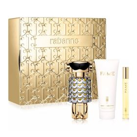 Paco Rabanne Fame 3 Pcs Set For Women: 2.7 Eau De Parfum + 3.4 Body Lotion + 0.34 Eau De Parfum Spray