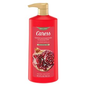 Caress Body Wash with Pump Tahitian Pomegranate & Coconut Milk, 25.4 oz