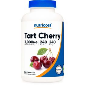 Nutricost Tart Cherry Extract 3000mg, 240 Vegetarian Capsules