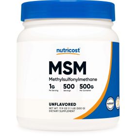 Nutricost MSM Powder 500 Grams (Methylsulfonylmethane)