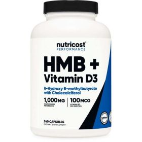 Nutricost HMB (1000mg) and Vitamin D3 (4000 IU) Supplement