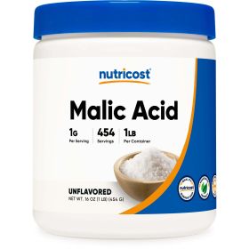 Nutricost Malic Acid Powder 16oz (454 Servings)