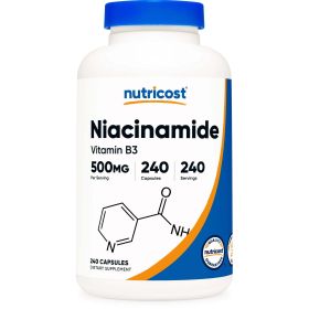 Nutricost Niacinamide (Vitamin B3) 500mg, 240 Capsules