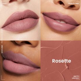 Szvilimz High Quality Silky Smooth Waterproof Matte Lipstick High color saturation (Option: Rosette)