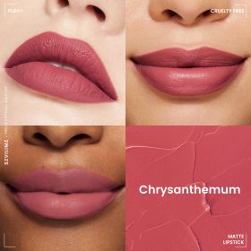 Szvilimz High Quality Silky Smooth Waterproof Matte Lipstick High color saturation (Option: Chrysanthemum)